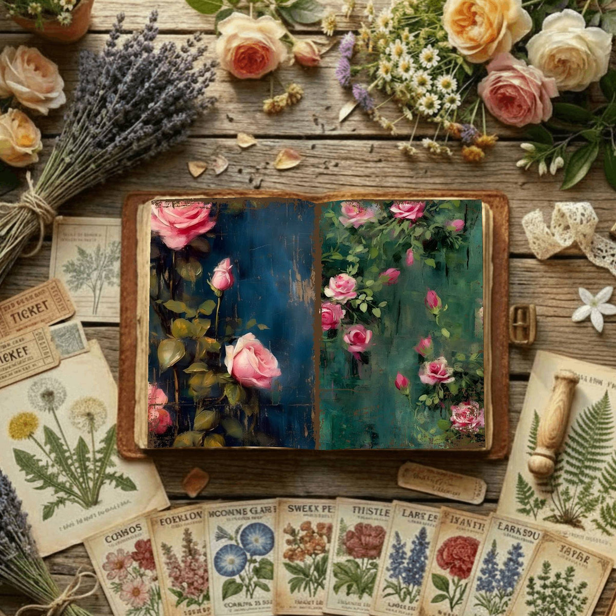 Floral Digital Papers