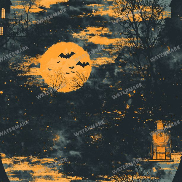 Halloween Seamless Pattern