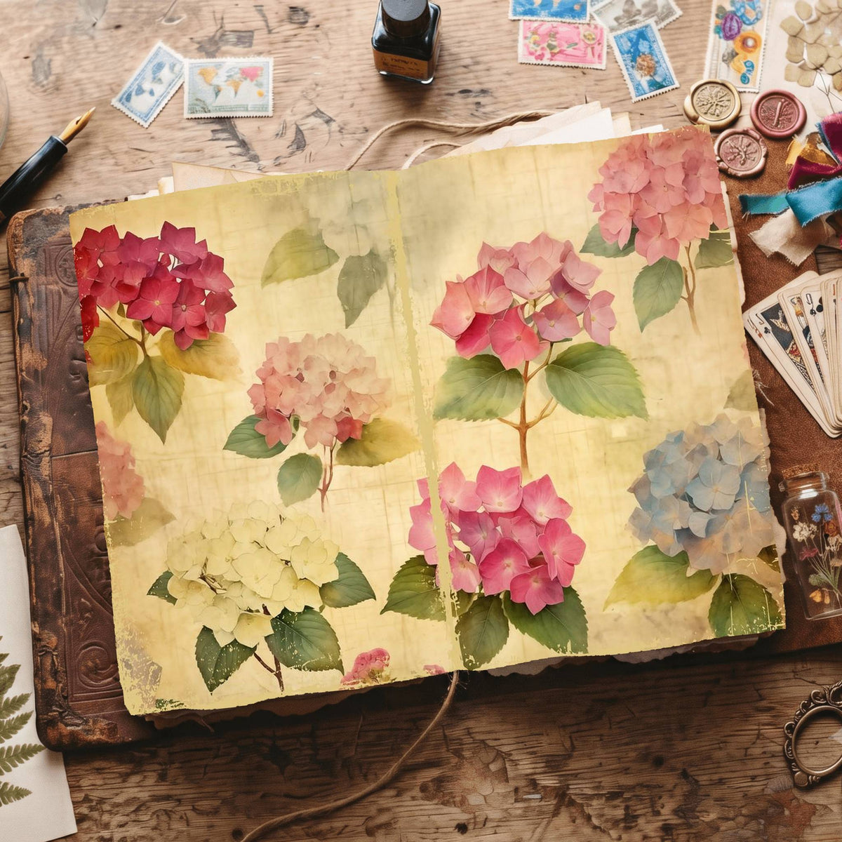 Hydrangea Digital Papers
