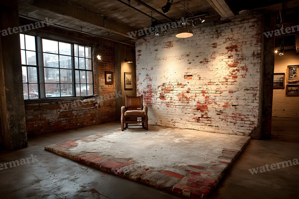 Industrial Wall Texture digital photo backdrop for photo editing, preview 21