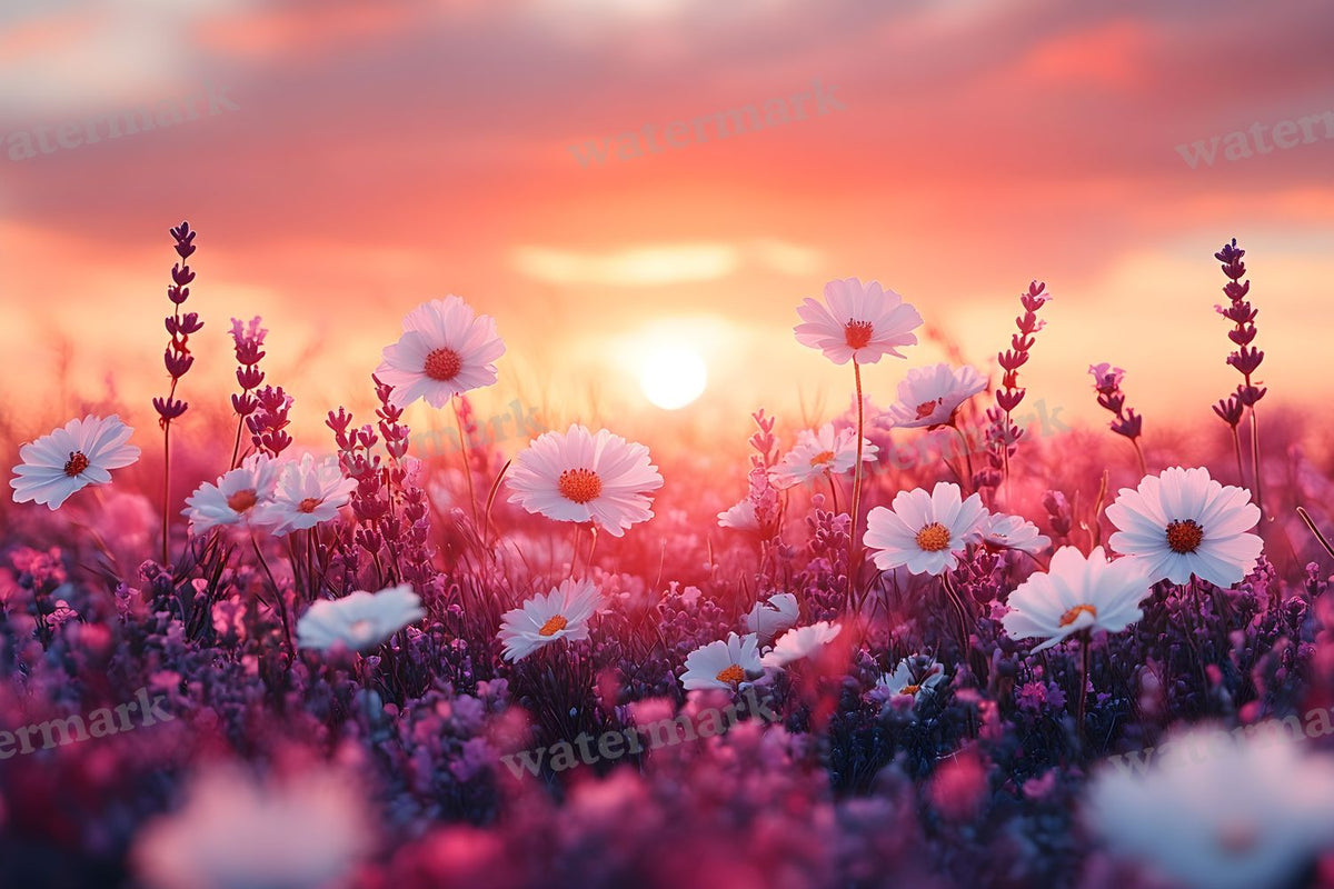 Meadow Dreamscape digital photo backdrop for photo editing, preview 21