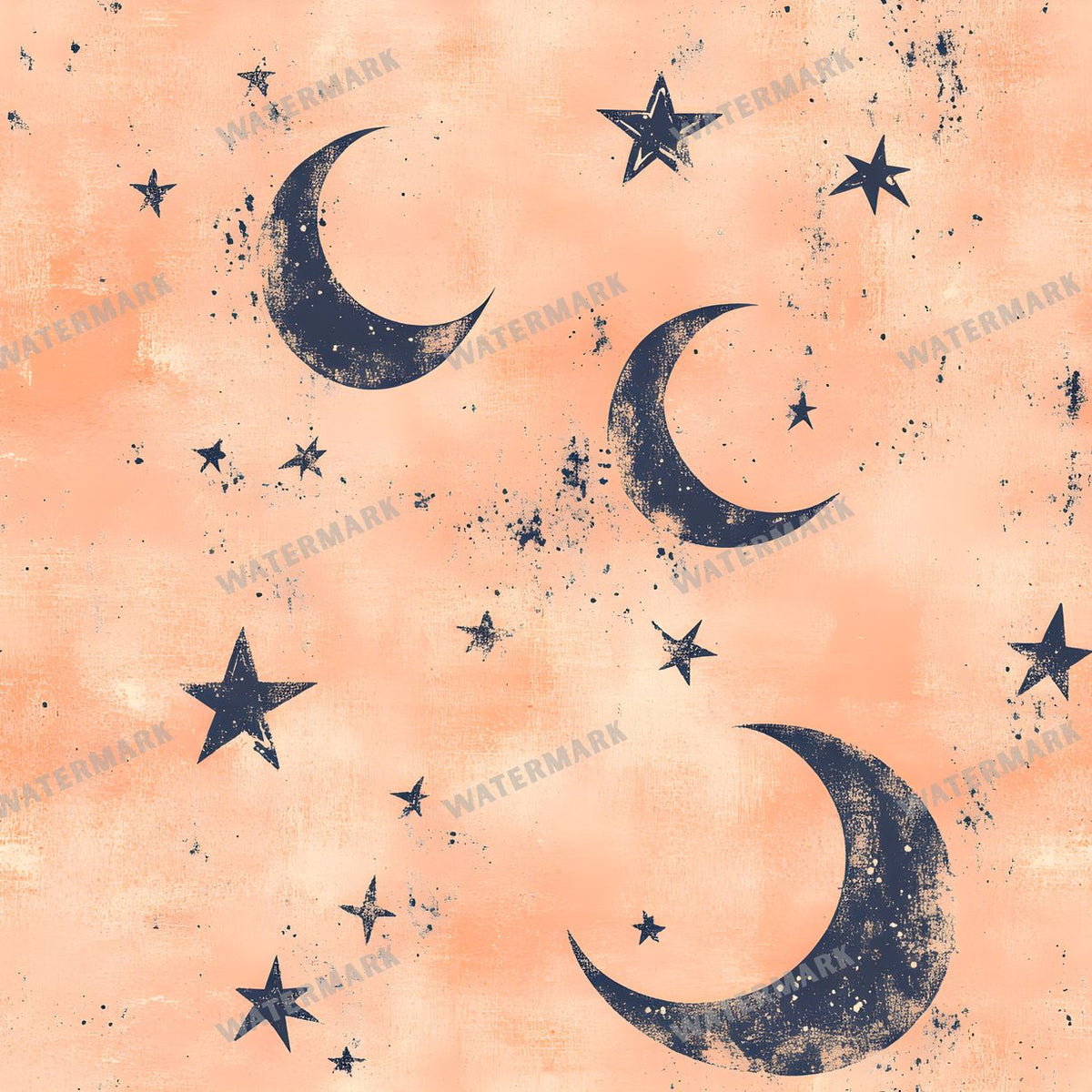 Moon seamless pattern digital paper, repeating design 22