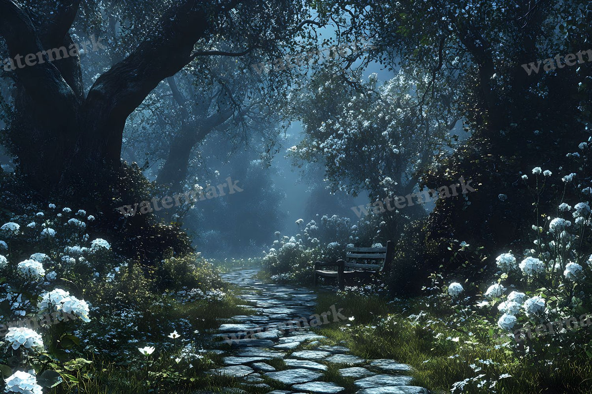 Moonlit Mysteriougarden Backdrop Images