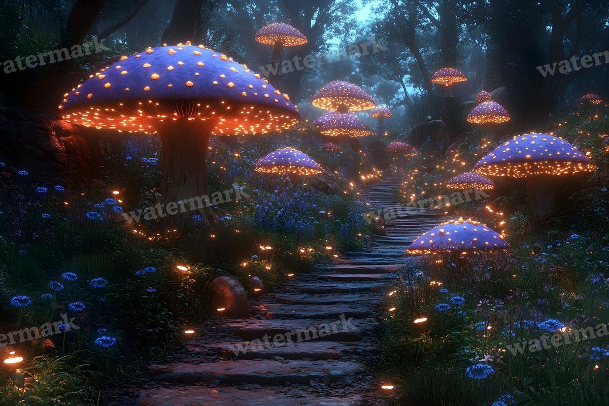 Mushroom Forest Backdrop Images