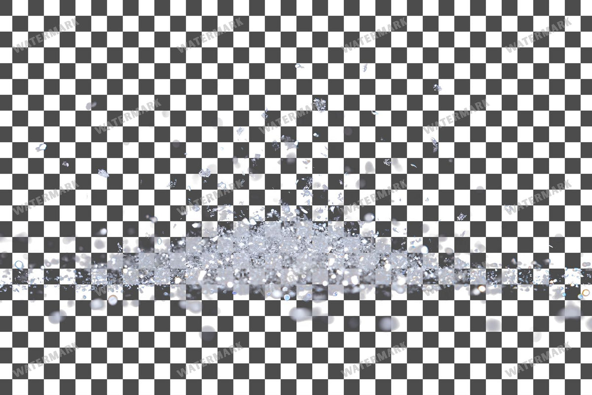 Snowflake Flurry Overlay Swirling Flakes