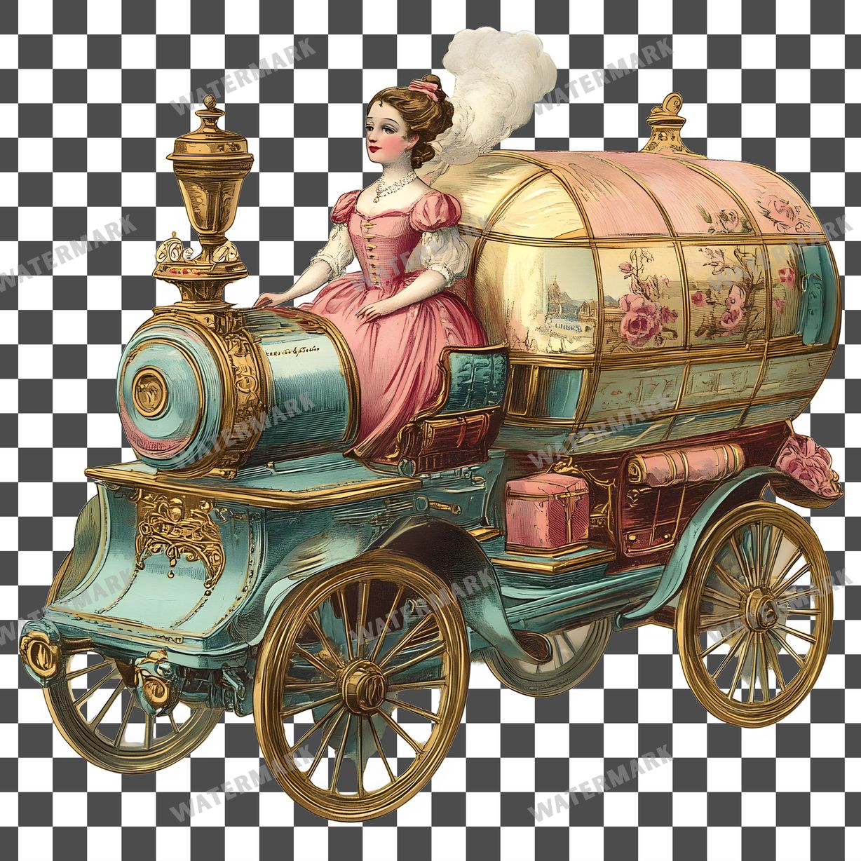 Toy Vintage Style Clipart Pngs