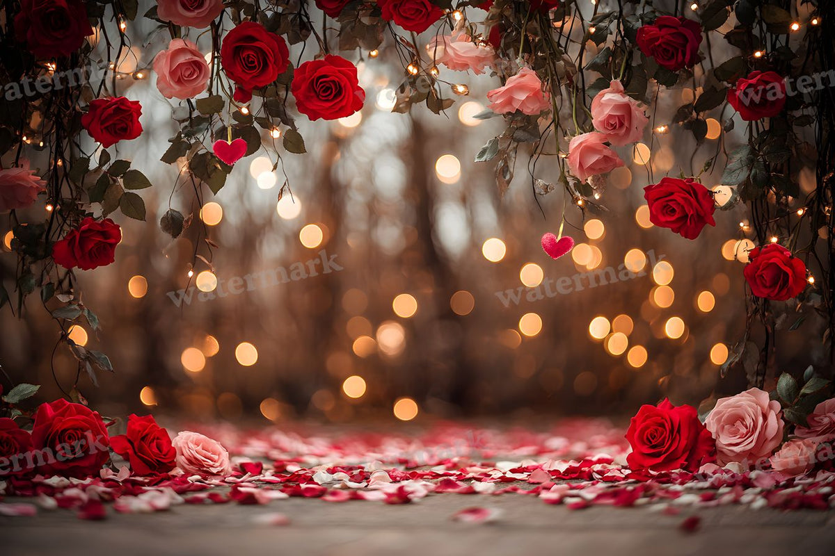Valentine Rose Garden digital photo backdrop for photo editing, preview 21