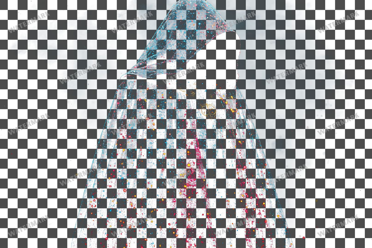 Vibrant Witchs Robe Transparent Overlay Pngs