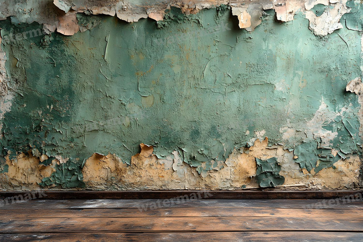 Vintage Textured Wall Muted Olive digital photo backdrop for photo editing, preview 21
