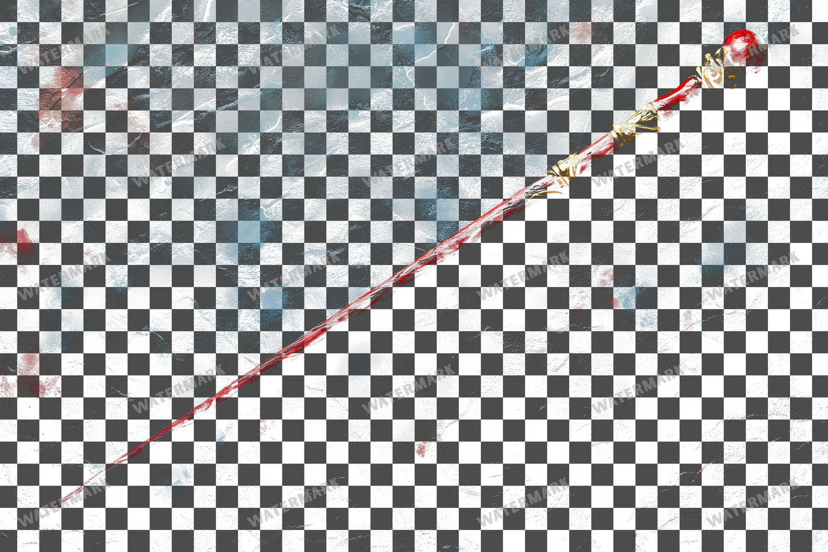 Witch Wand PNG overlay on a transparent checkered background, preview 22