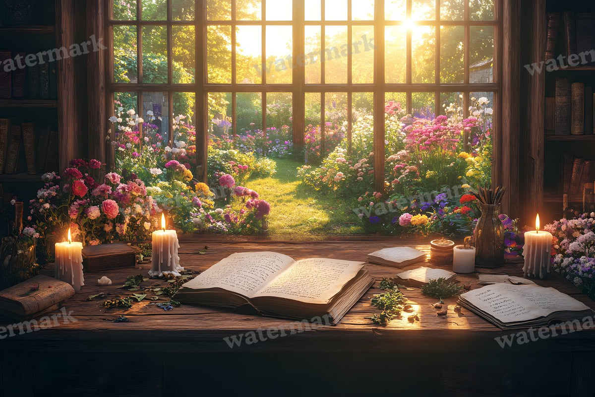 Witch’Study Desk Backdrop Images