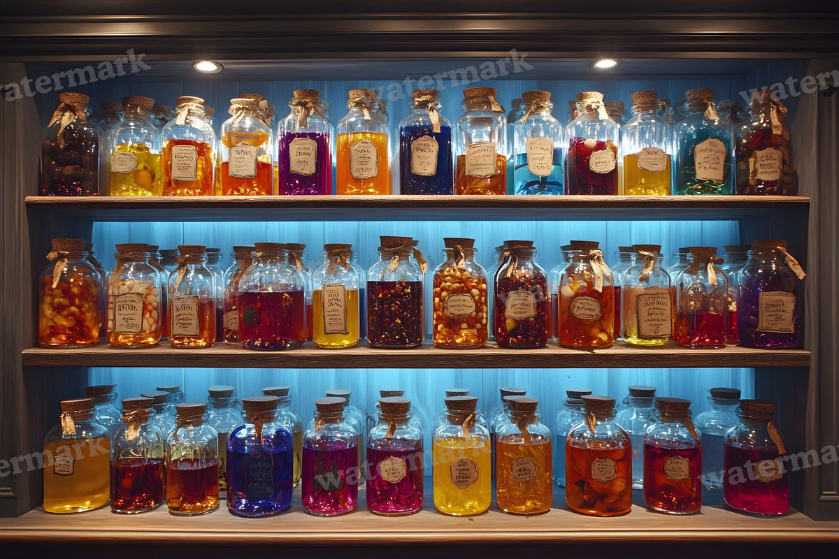 Witchs Apothecaryblue Backdrop Images