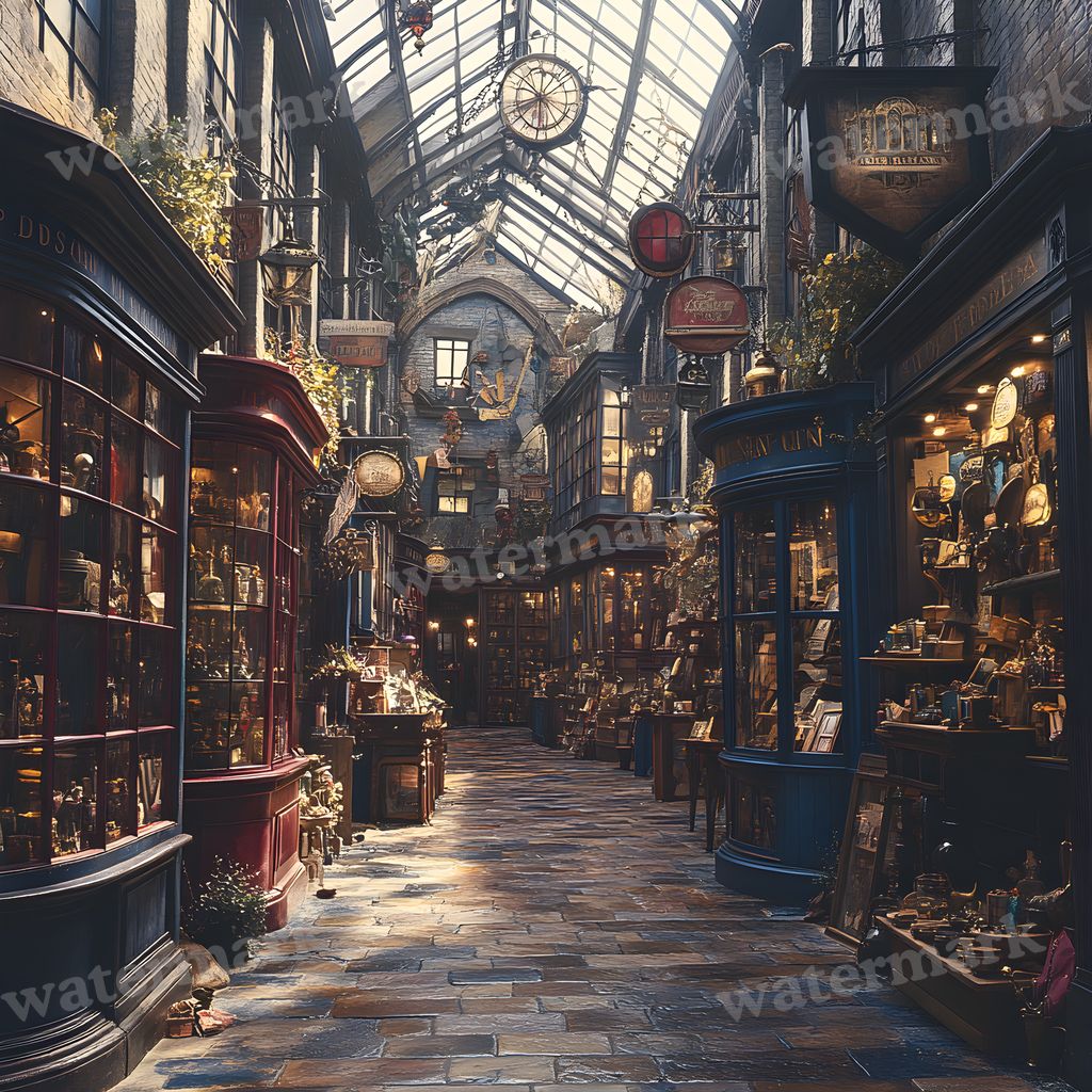 Wizarding Alley Backdrop Images