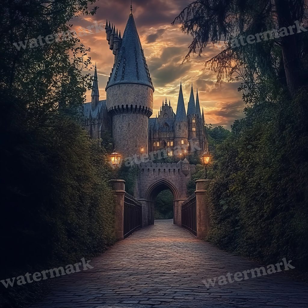 Wizarding School Movie Scene Backdrop Images