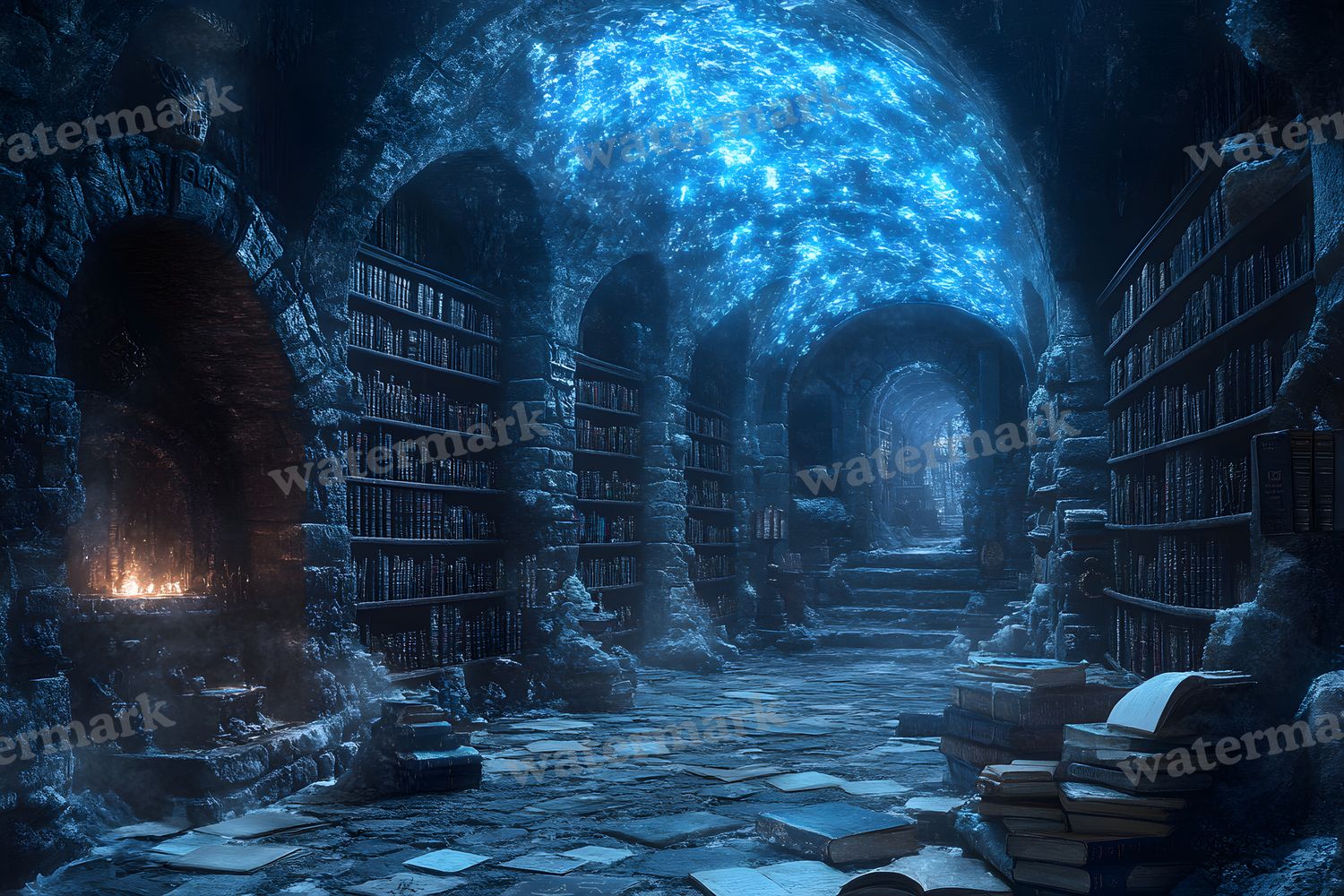 Wizards Library Backdrop Images