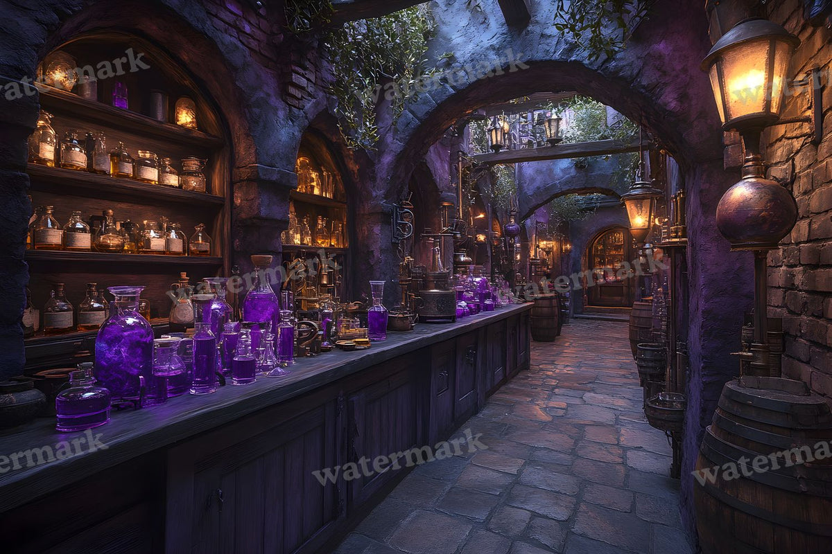 Alchemist Corner Study Backdrop Images