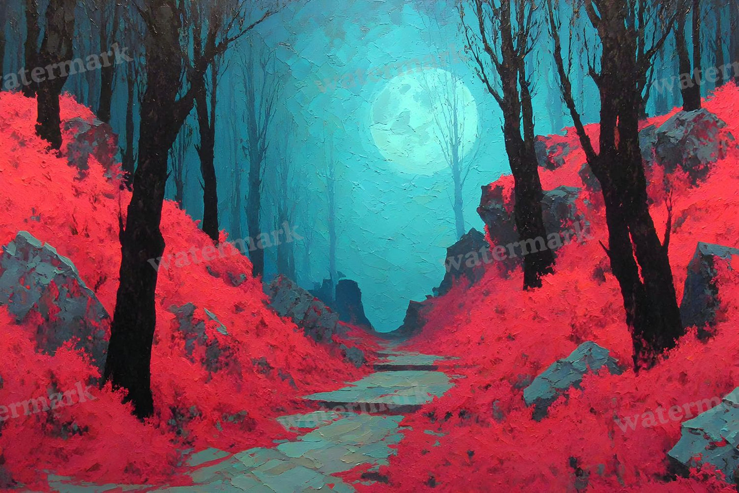 Alice Wonderland Magical Forest Backdrop Images