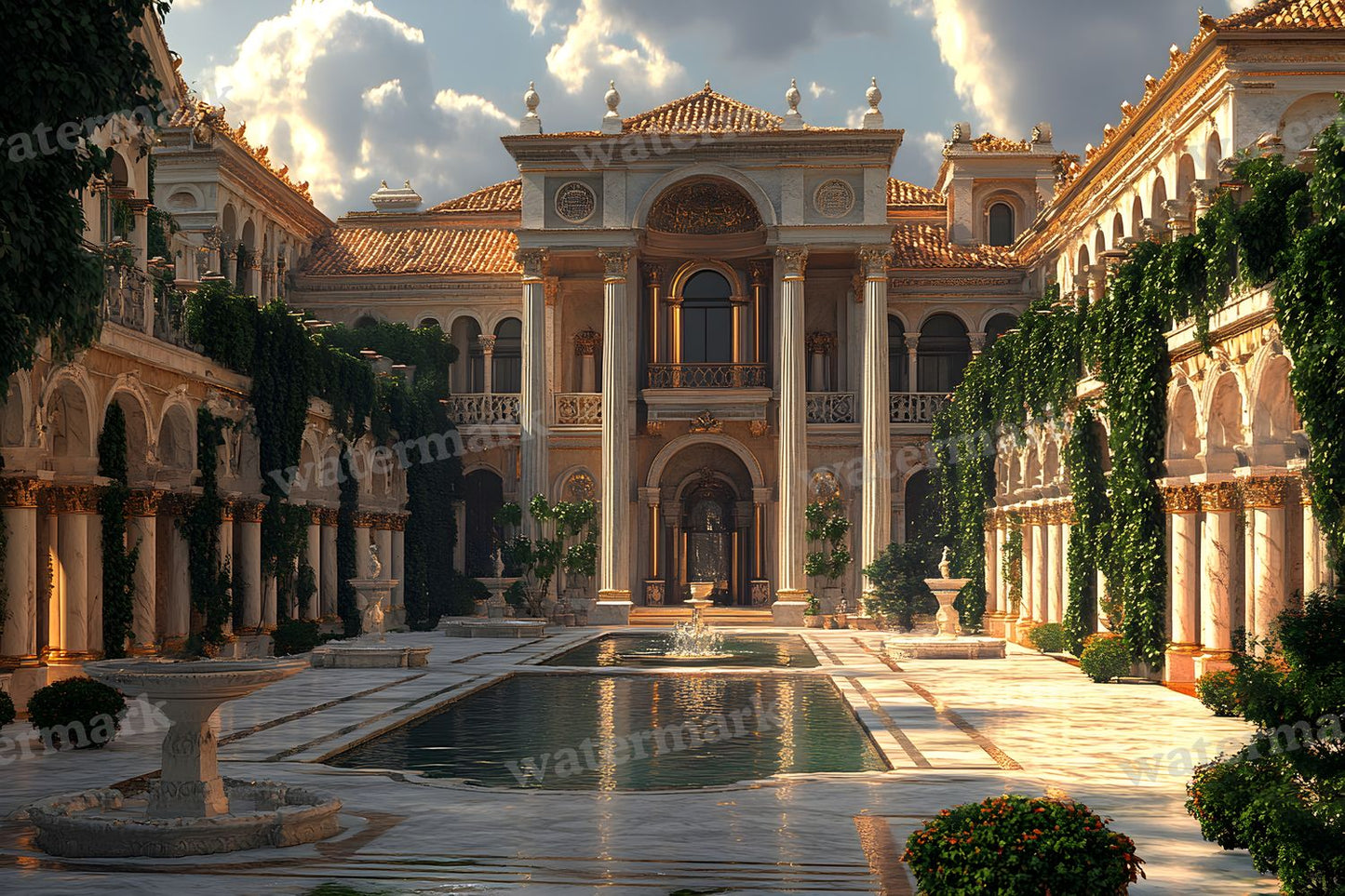 Ancient Roman Courtyard Backdrop Images