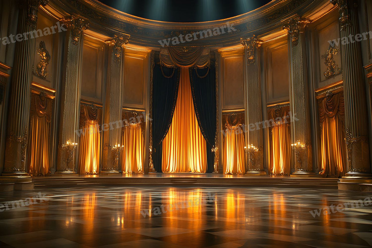 Art Deco Palace digital photo backdrop for photo editing, preview 22