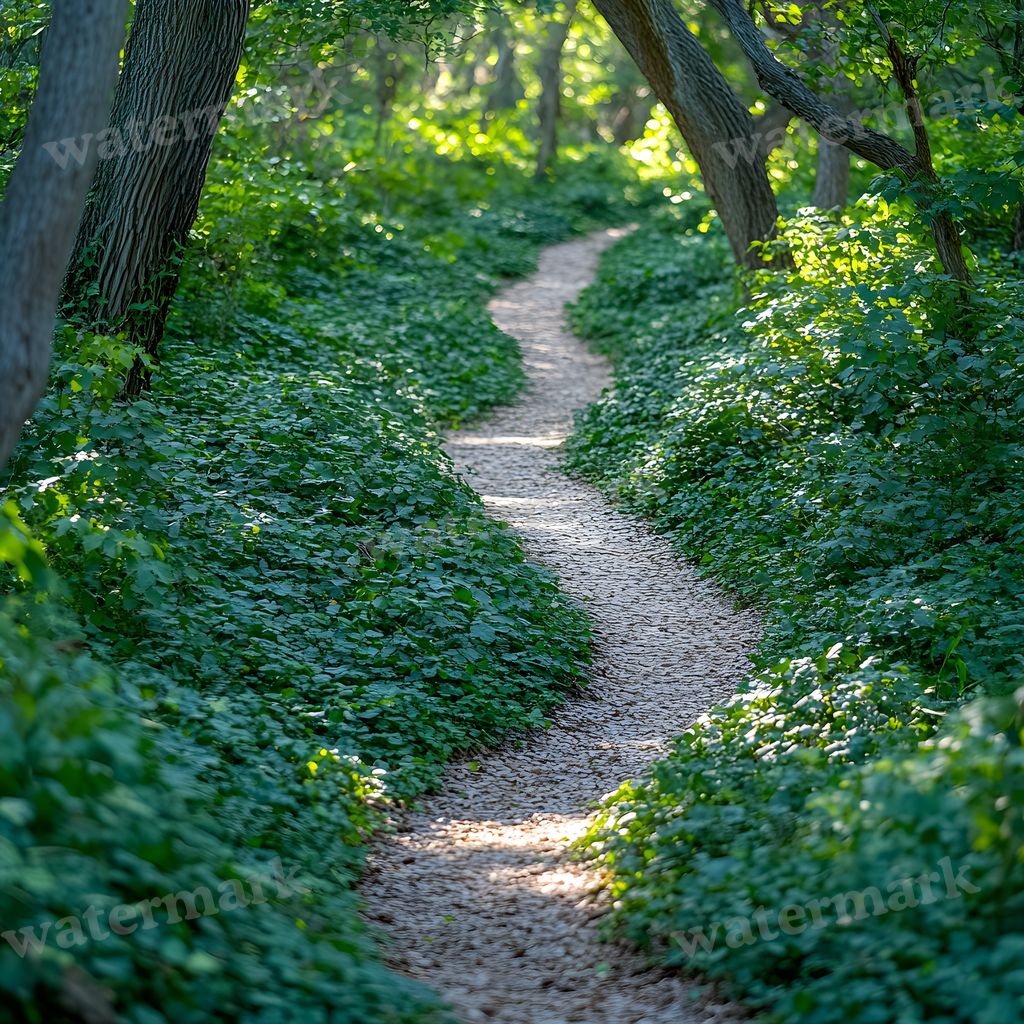 Overgrown Forest digital photo backdrop for photo editing, preview 22