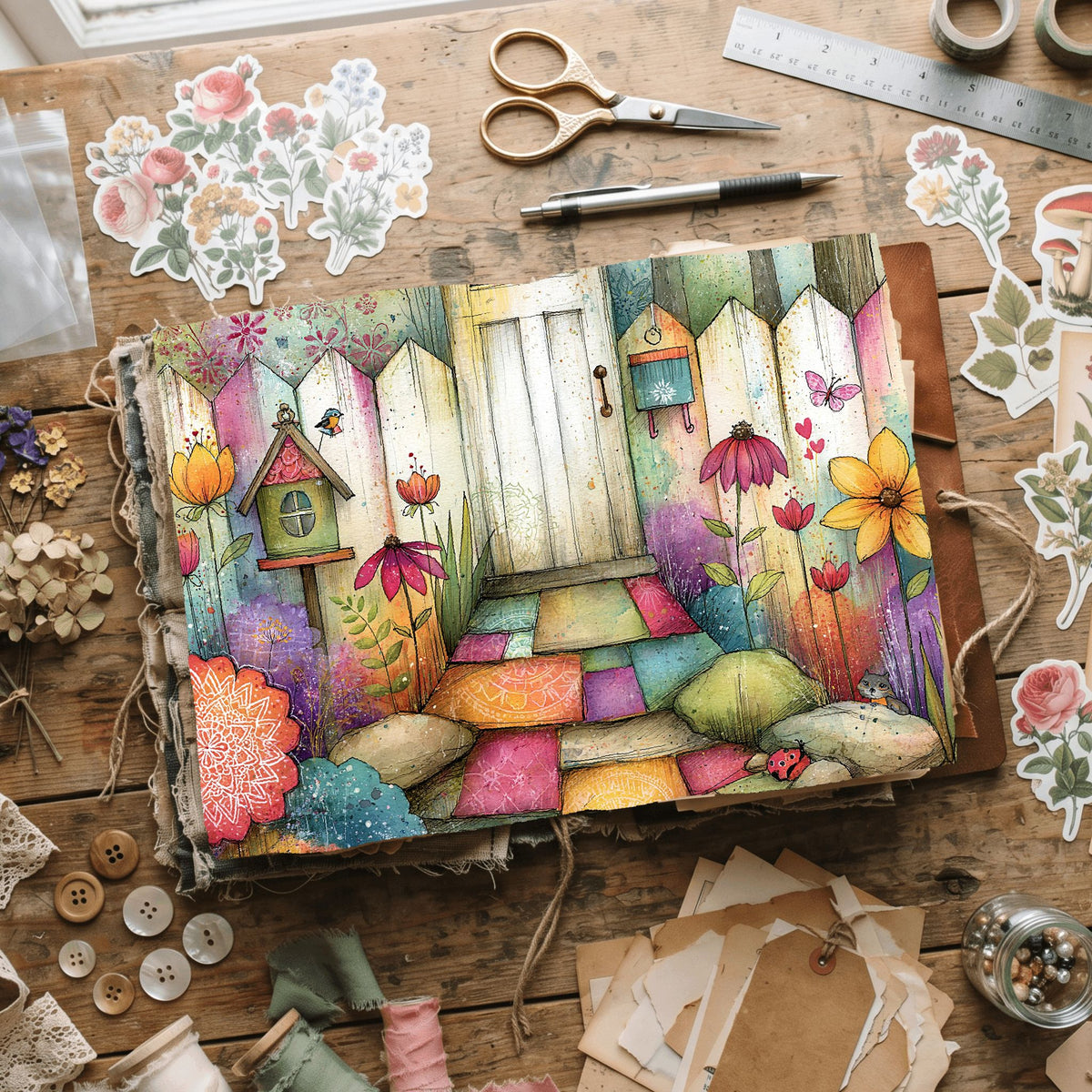 Romantic Garden Scene