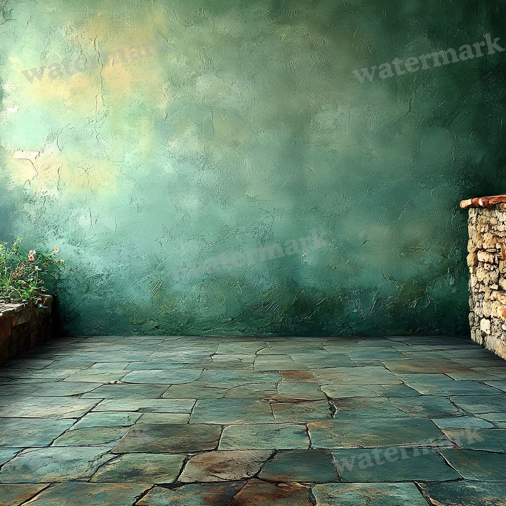Rustic Textured Wall digital photo backdrop for photo editing, preview 22