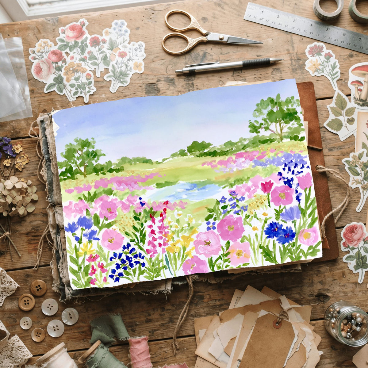 Soft Impressionist Landscape Painting