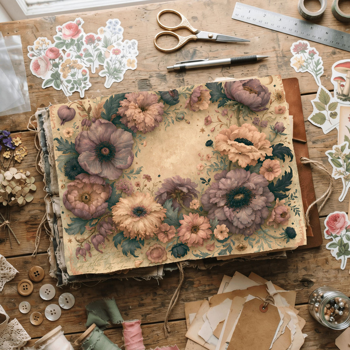 Softly Aged Vintage Writing Paper