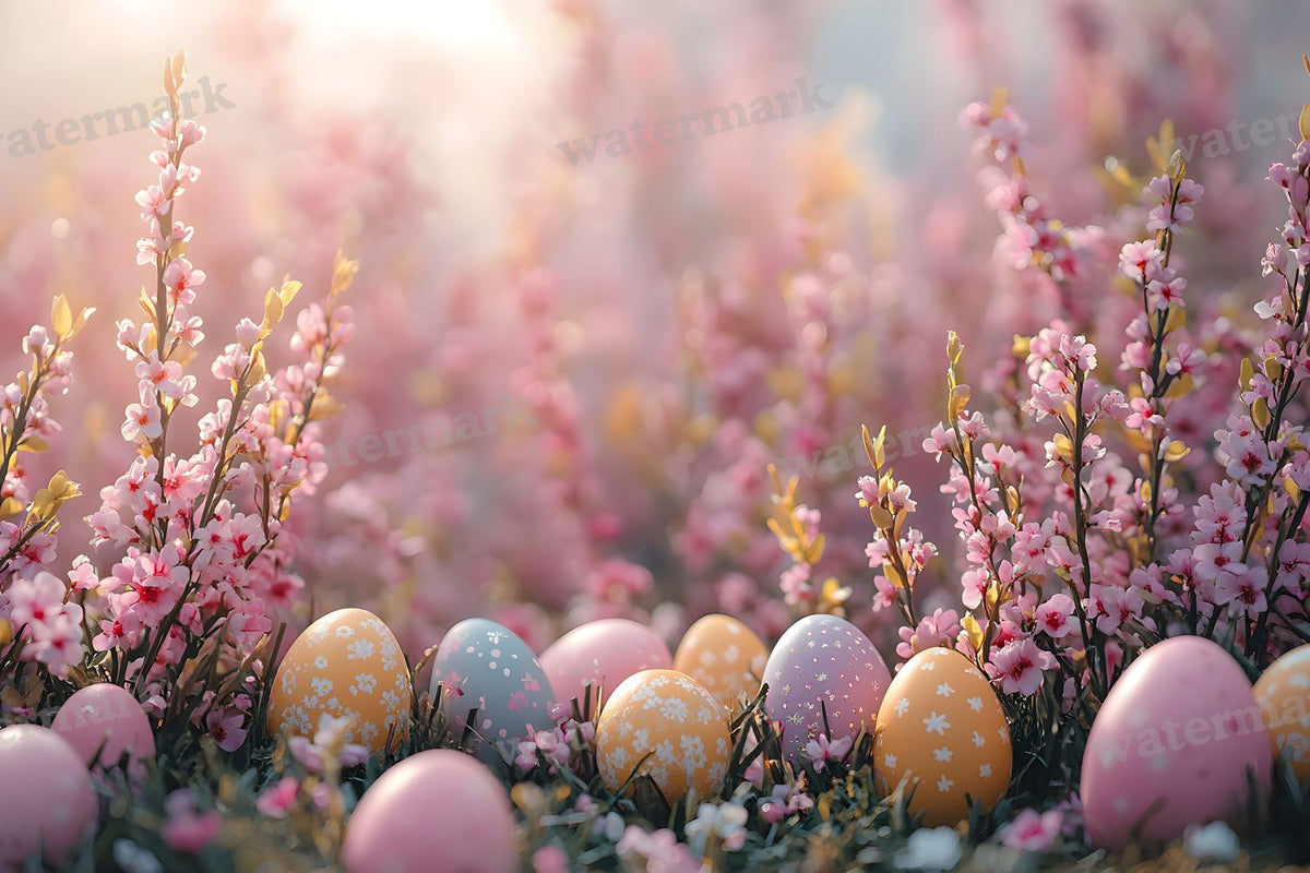 Spring Blossomeggscene Backdrop Images