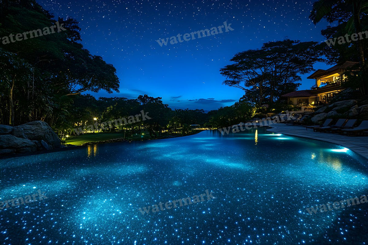 Starry Night digital photo backdrop for photo editing, preview 22