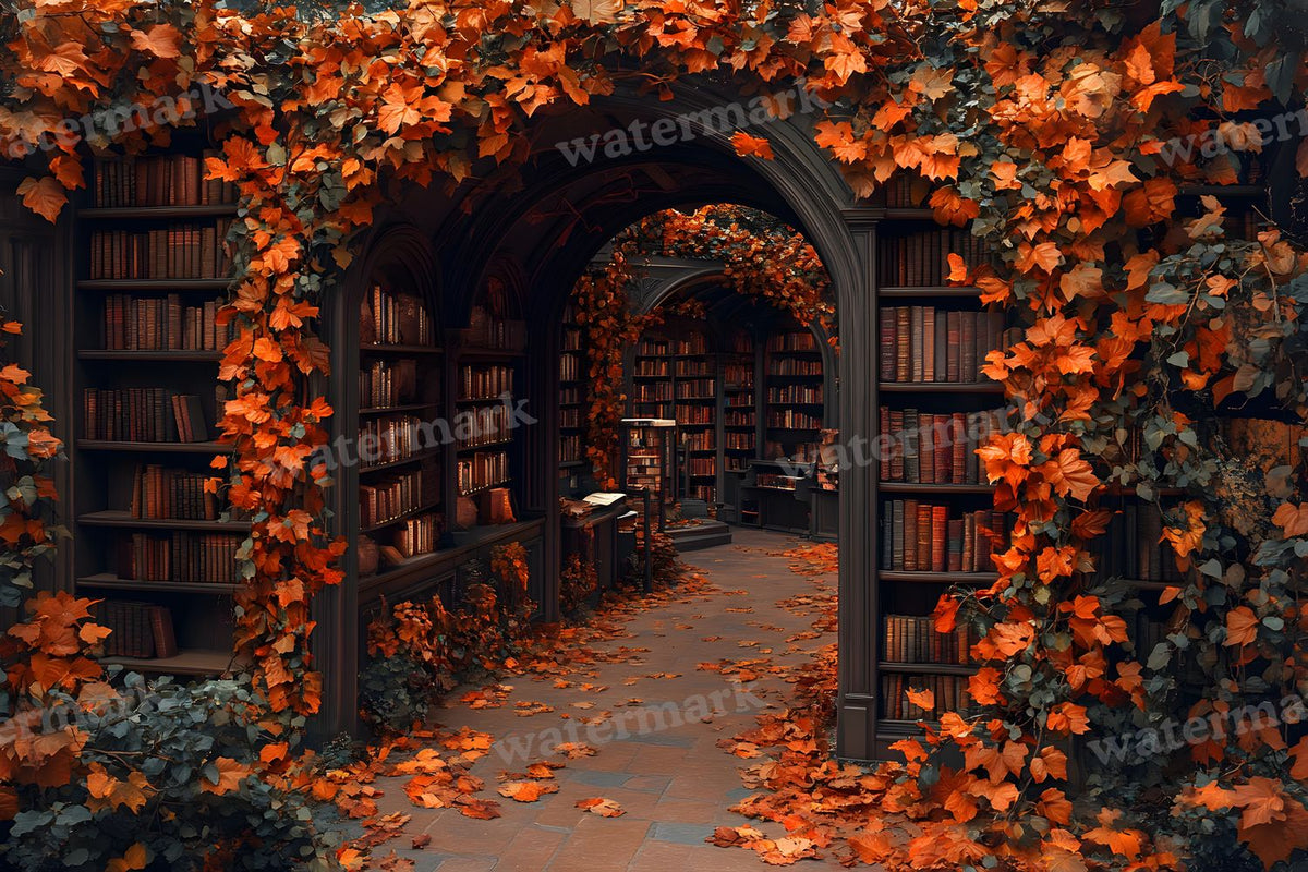Whisper Library Forest digital photo backdrop for photo editing, preview 22