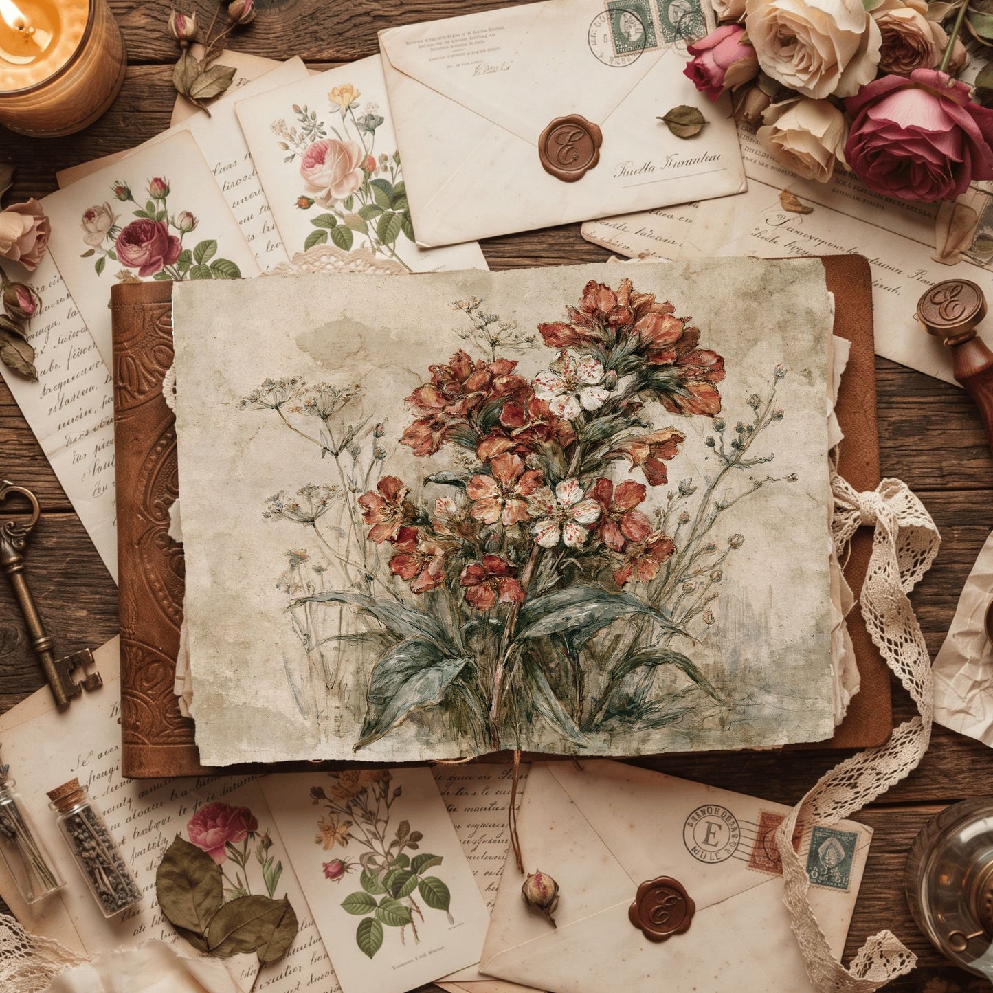 Wildflower Meadow Printable Paper