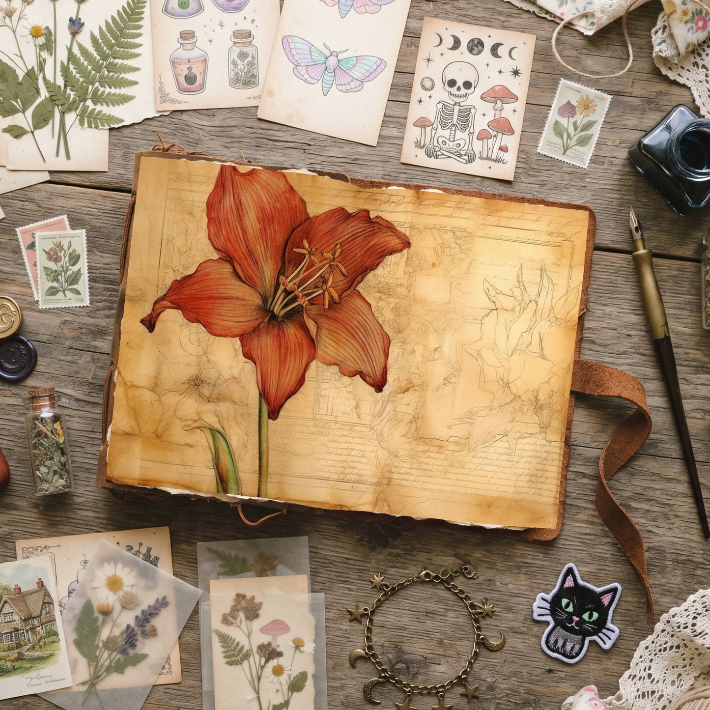 Amaryllis Digital Papers