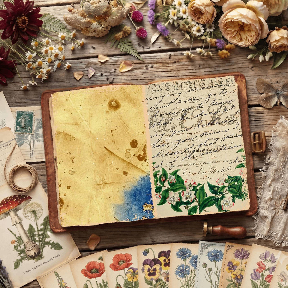 Botanical Illustrations Digital Papers