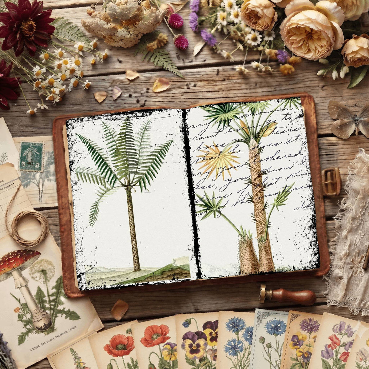 Botanical Illustrations Digital Papers