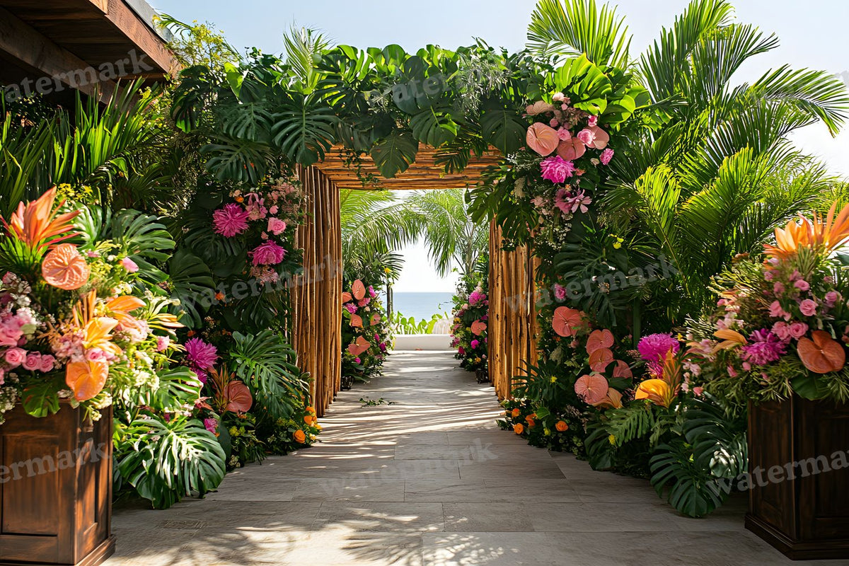 Botanical Wedding Backdrop Images