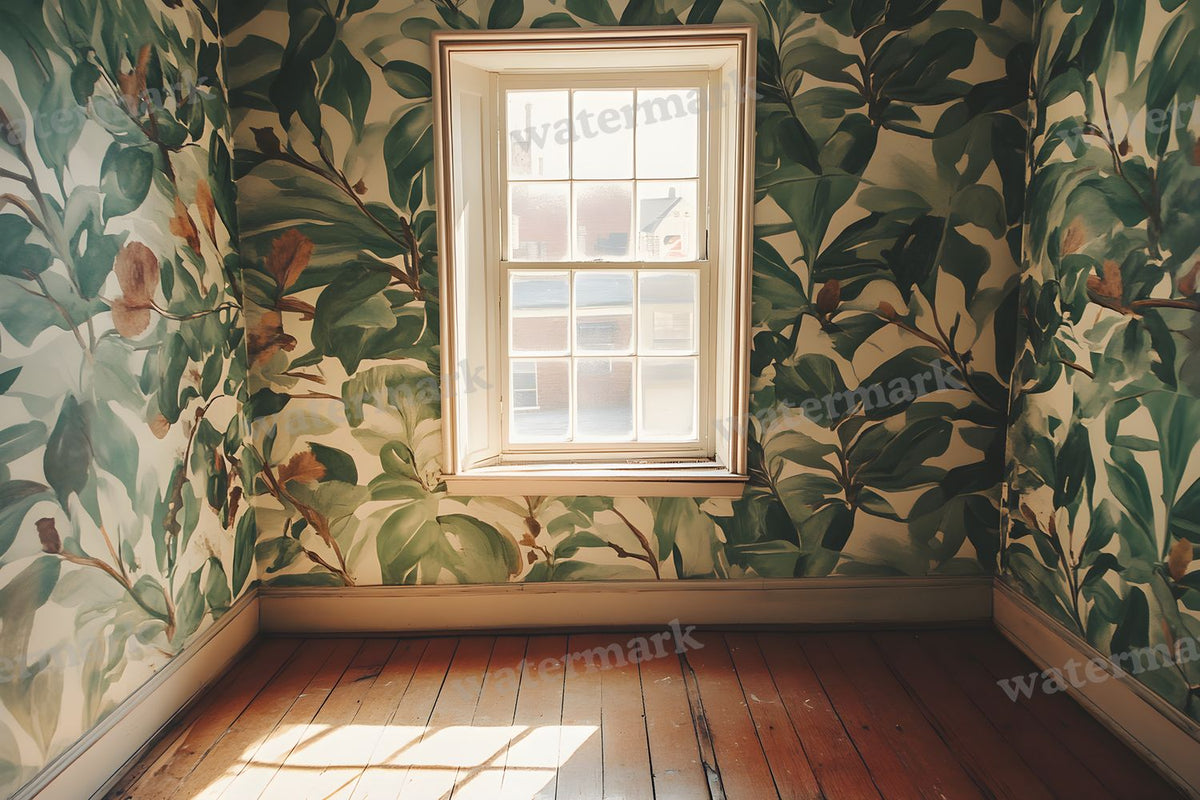 Botanical Window View Backdrop Images