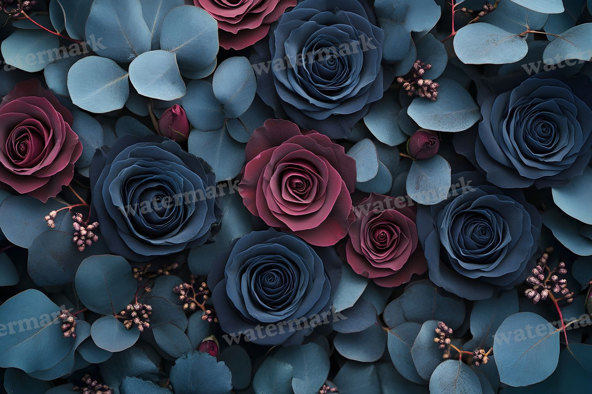 Burgundy Rose Arrangement Backdrop Images