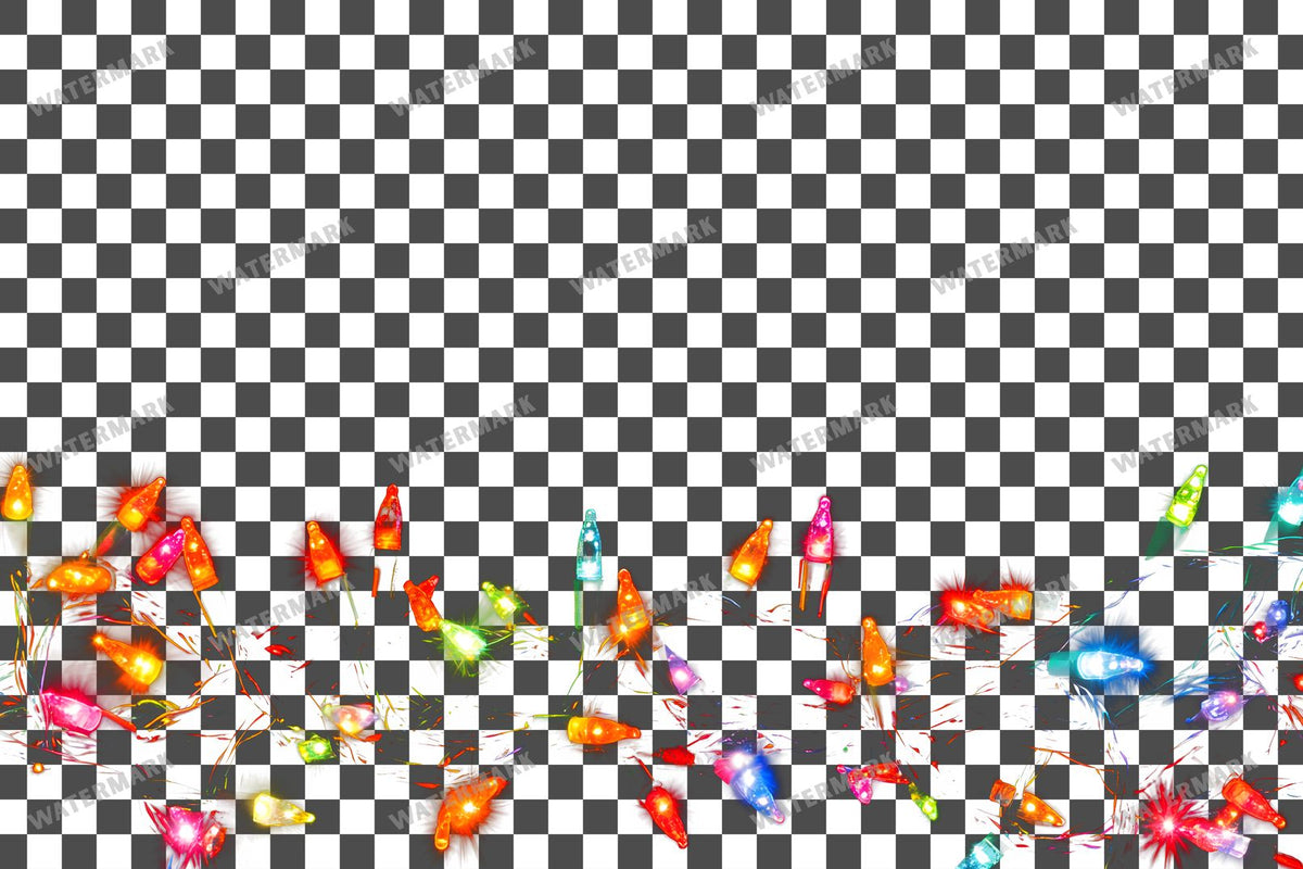 Christmas Lights Transparent Overlay Pngs