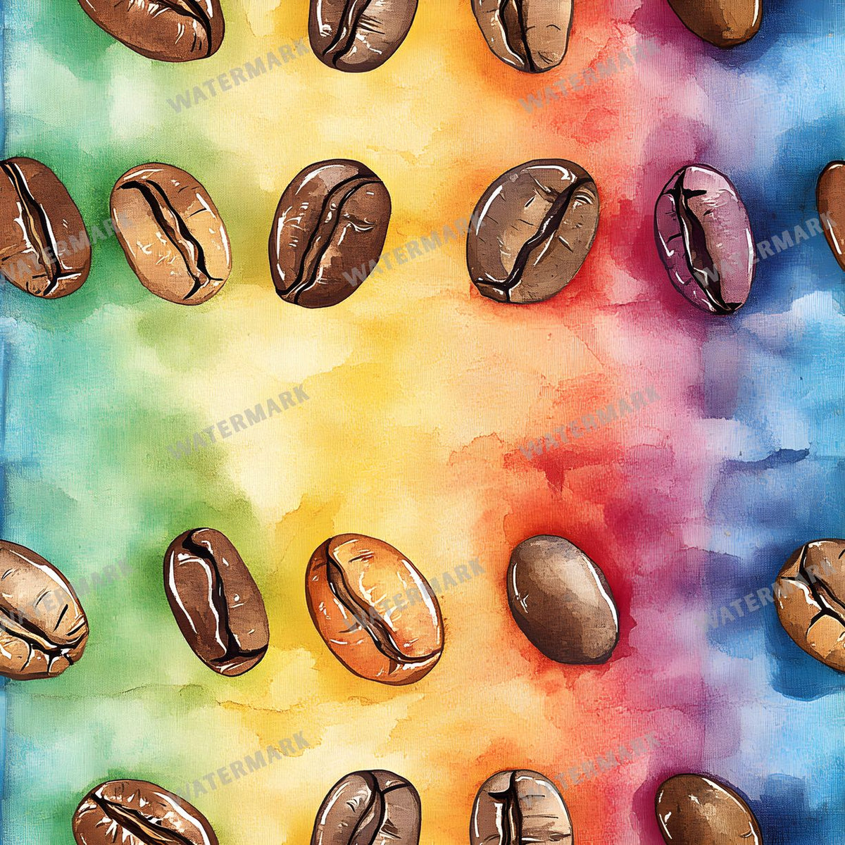 Coffee seamless pattern digital paper, repeating design 23