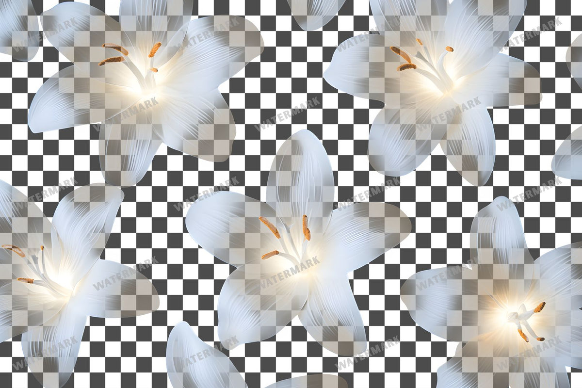 Easter Lilies Transparent Overlay Pngs