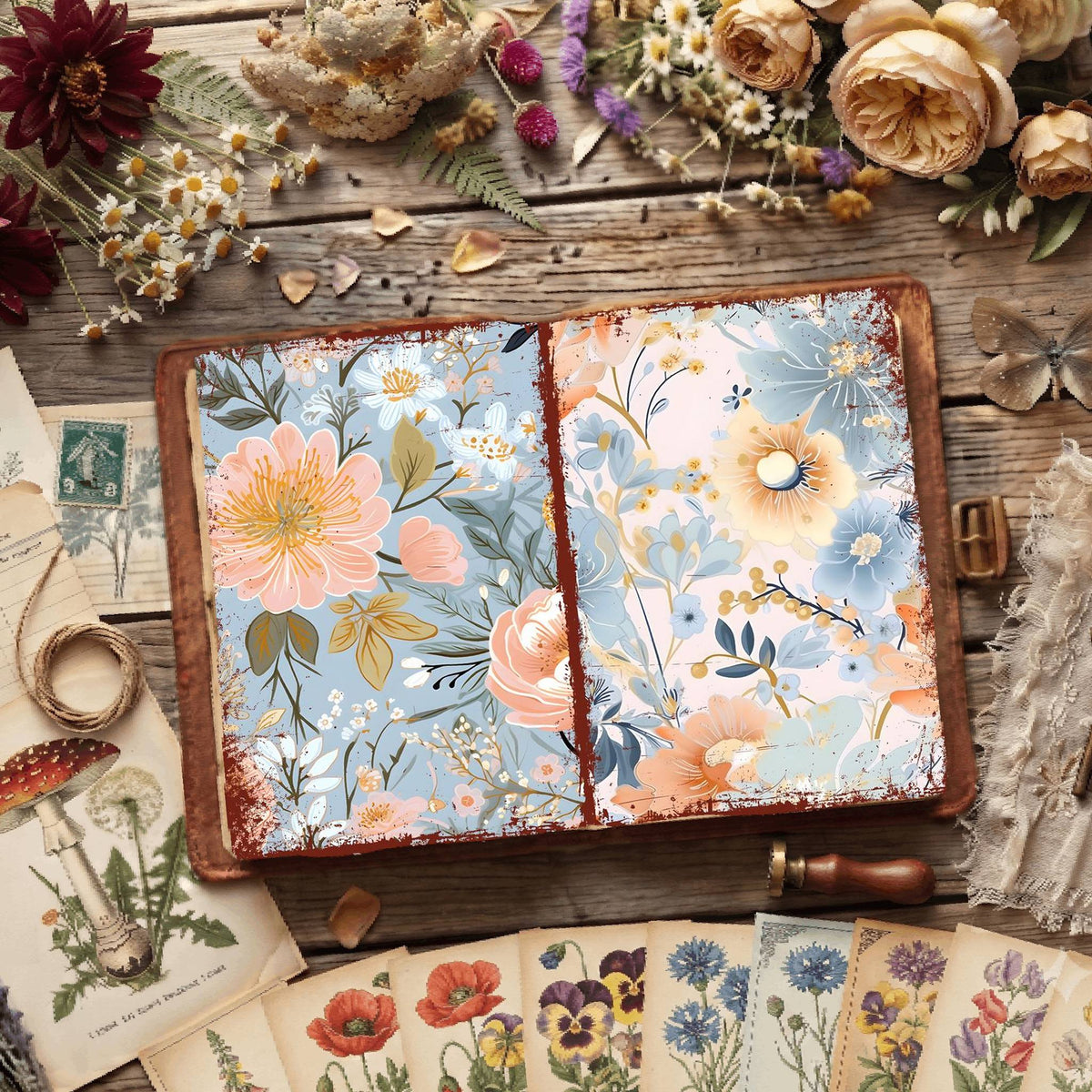 Floral Digital Papers