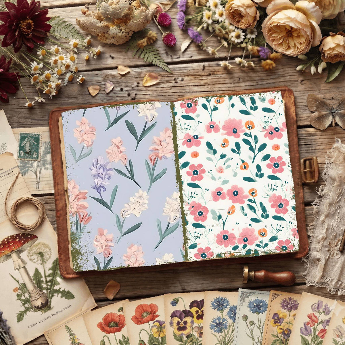 Floral Digital Papers