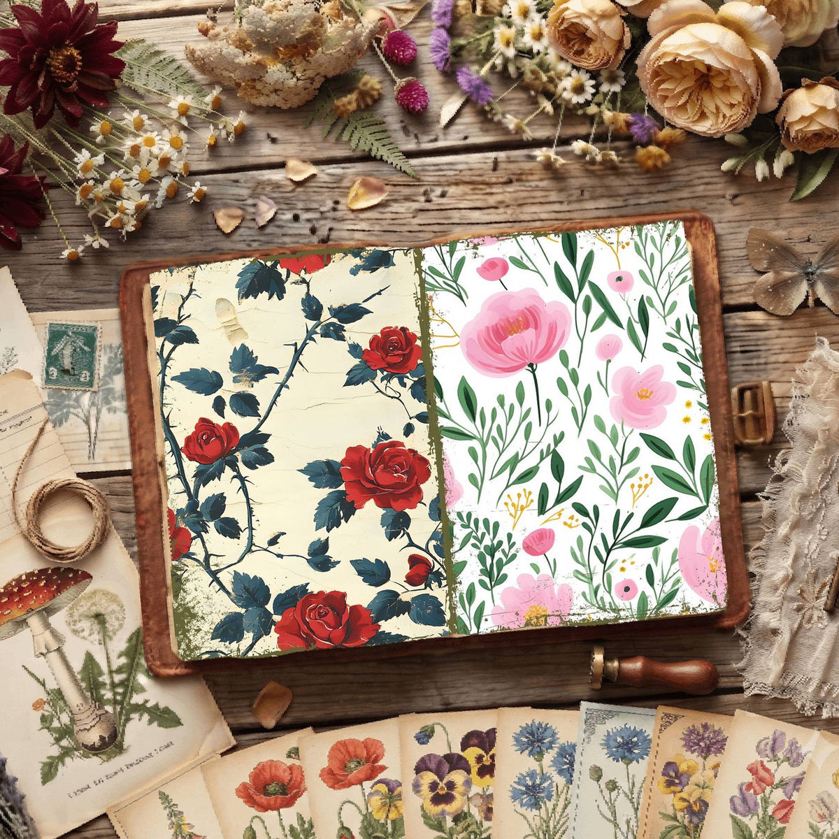 Floral Digital Papers