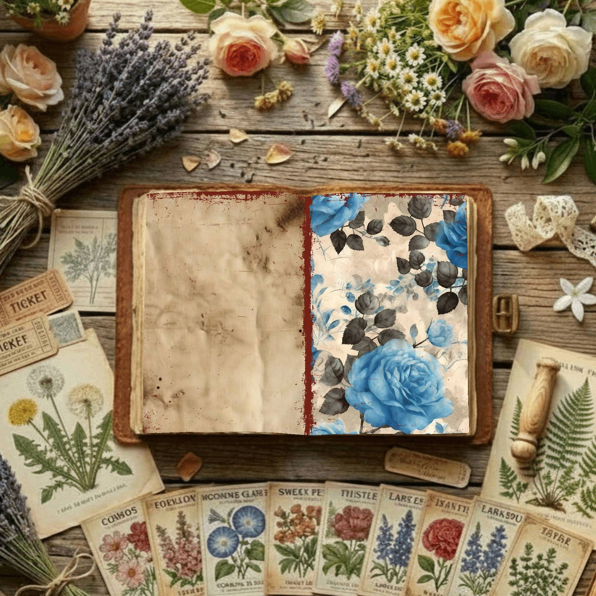 Floral Digital Papers