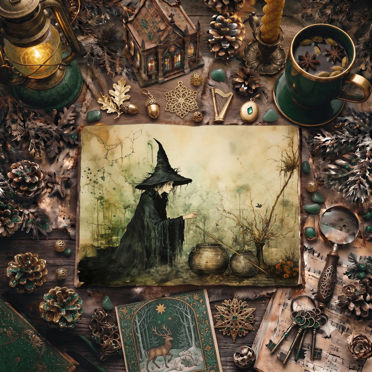 Forest Witch Digital Papers