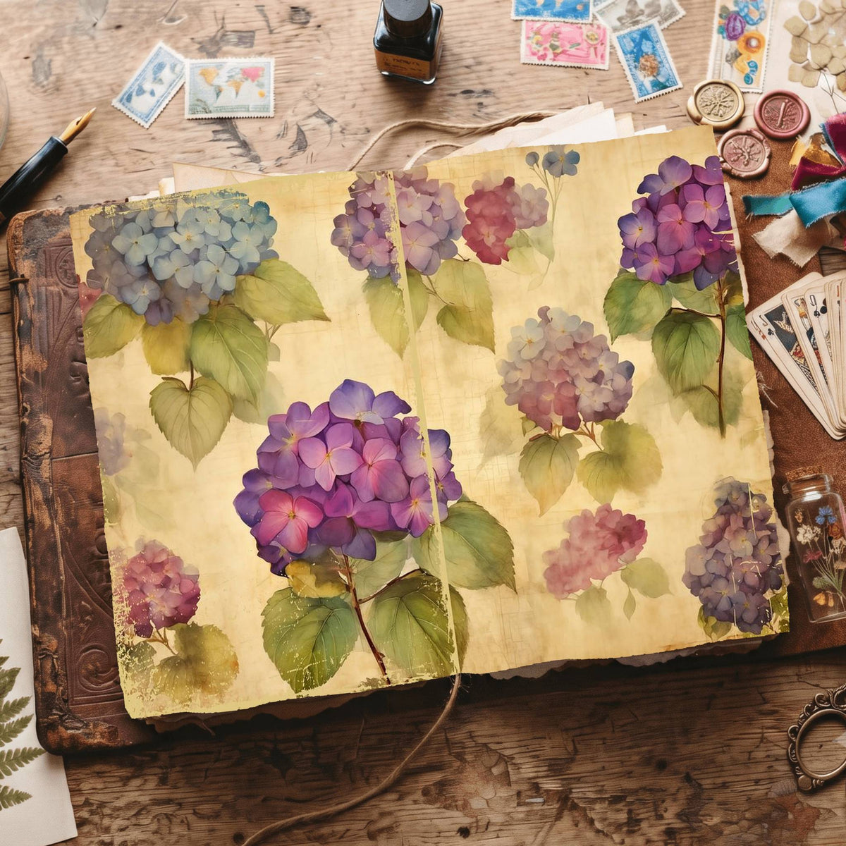 Hydrangea Digital Papers