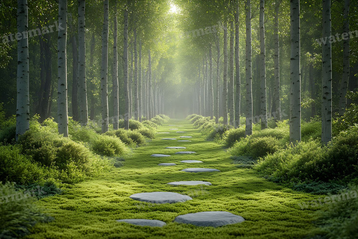 Modern Forest Retreat digital photo backdrop for photo editing, preview 22
