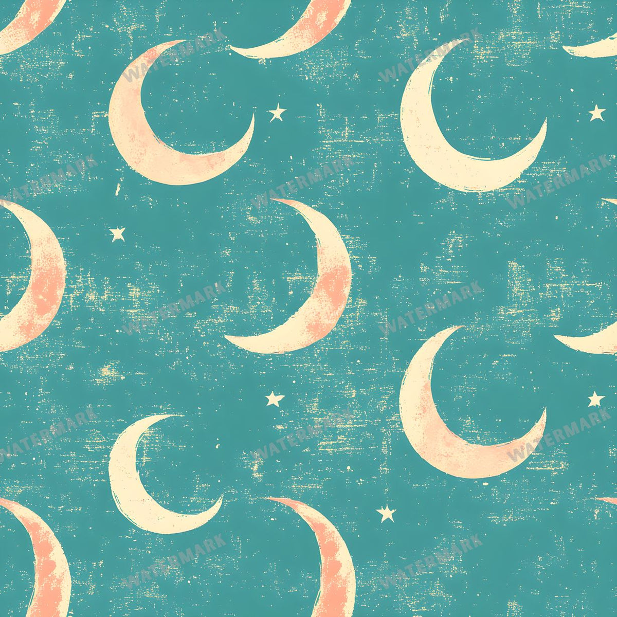Moon seamless pattern digital paper, repeating design 23