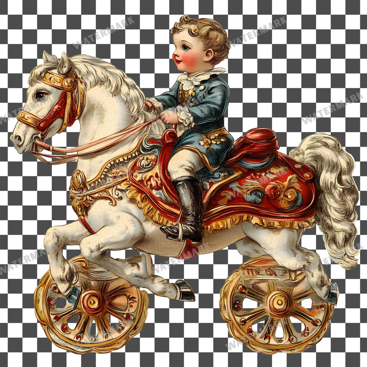 Toy Vintage Style Clipart Pngs